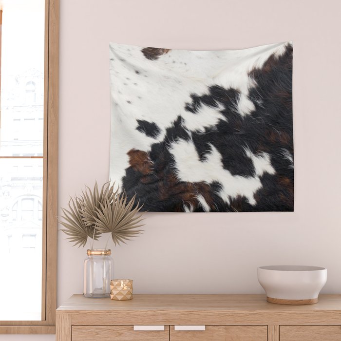 Brown Cowhide Wall Tapestry Gallery Image 2