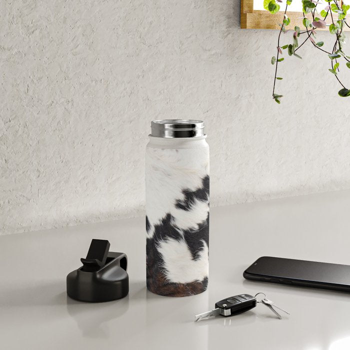 Brown Cowhide Water Bottle Gallery Image 4