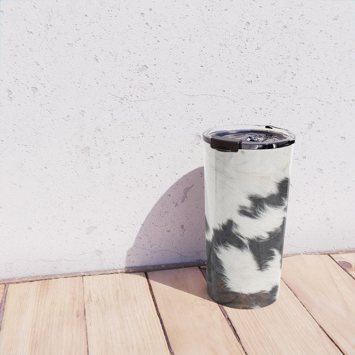 Brown Cowhide Travel Mug Gallery Image 4