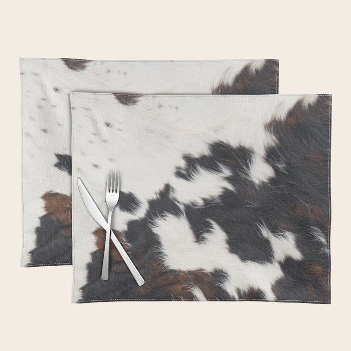 Brown Cowhide Placemat Gallery Image 1