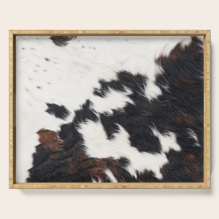 Brown Cowhide Serving Tray Gallery Image 1