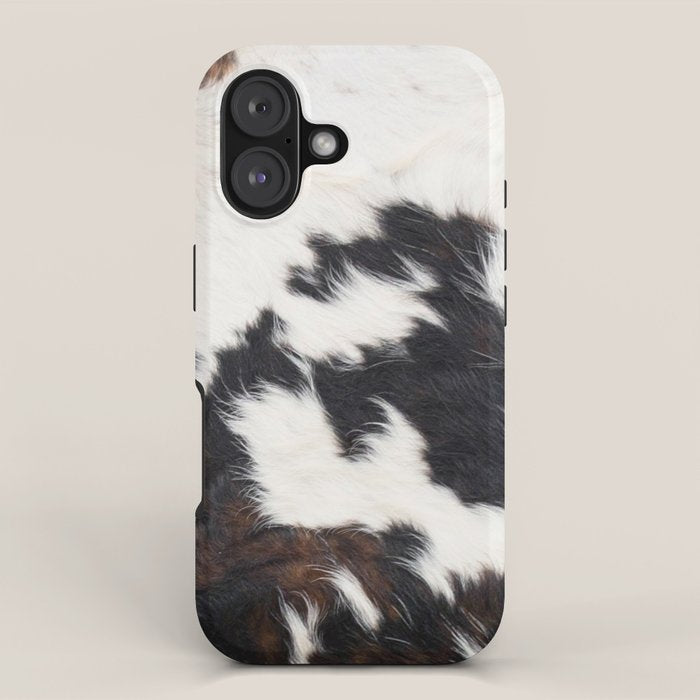 Brown Cowhide iPhone Case Gallery Image 1