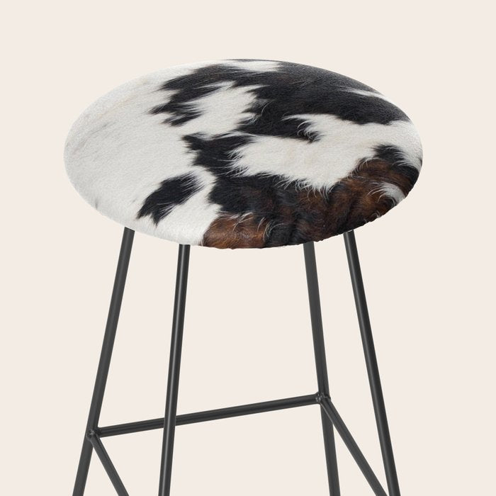 Brown Cowhide Stool Gallery Image 2