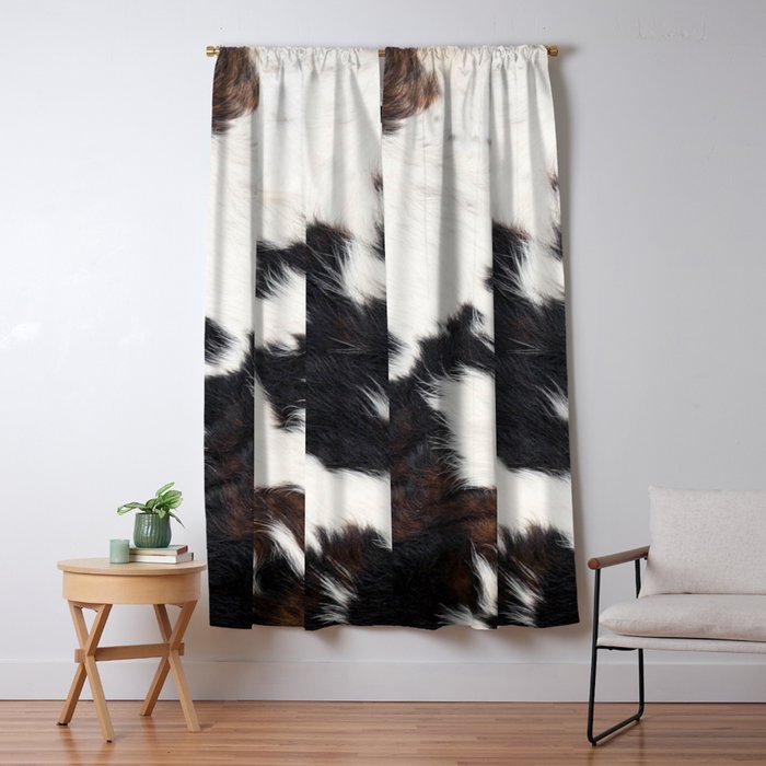 Brown Cowhide Window Curtain Gallery Image 1