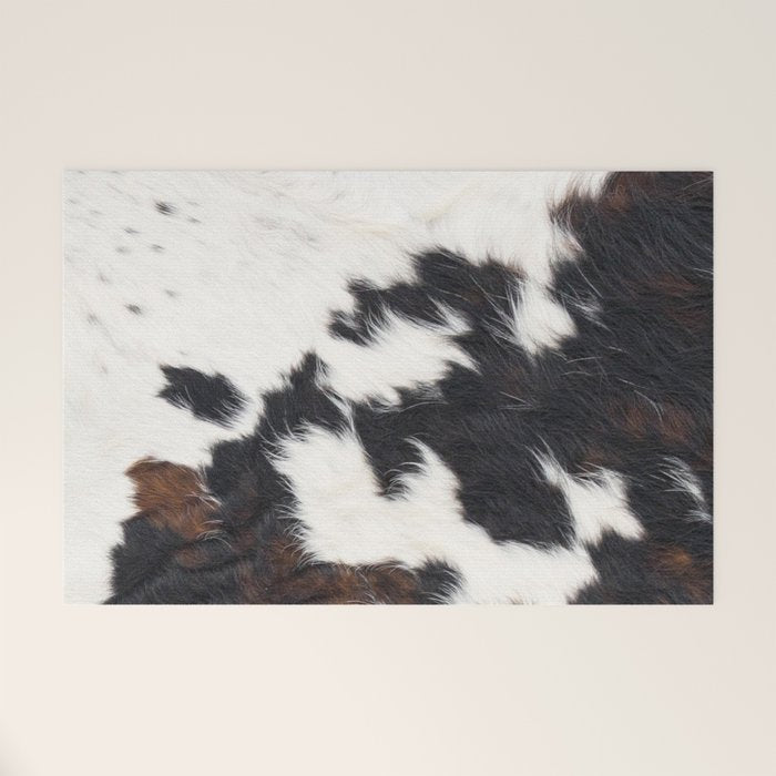 Brown Cowhide Welcome Mat Gallery Image 1