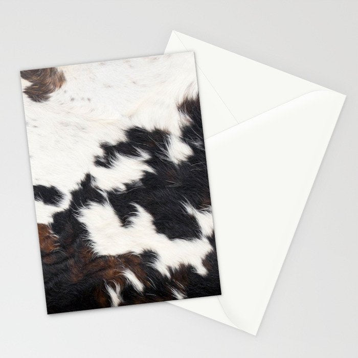 Brown Cowhide Stationery Card Gallery Image 2