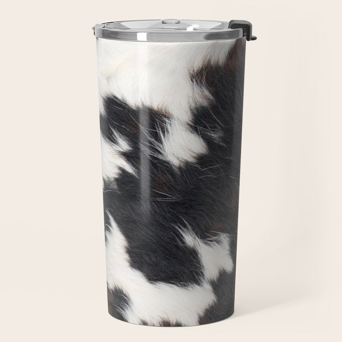 Brown Cowhide Travel Mug Gallery Image 2