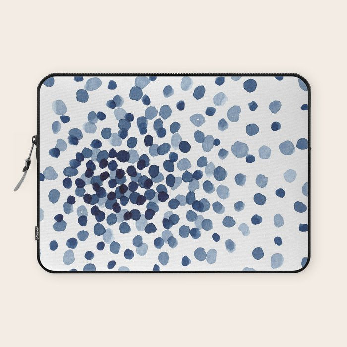 Explosion of Blue Confetti Laptop Sleeve Gallery Image 1