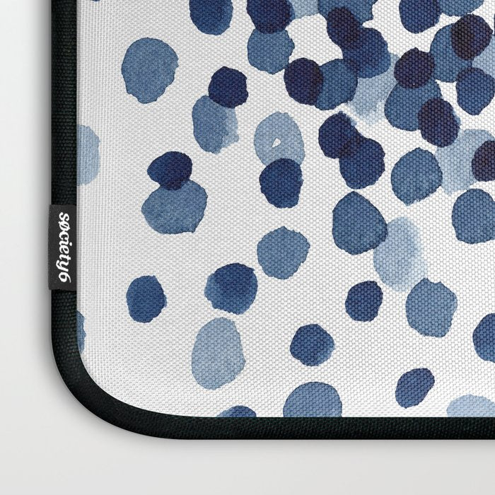 Explosion of Blue Confetti Laptop Sleeve Gallery Image 3