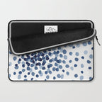 Explosion of Blue Confetti Laptop Sleeve Gallery Image 2