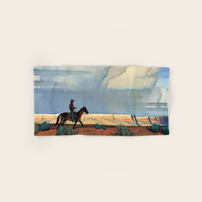 âDesert Journeyâ Western Art by Maynard Dixon Bath Towel Gallery Image 1
