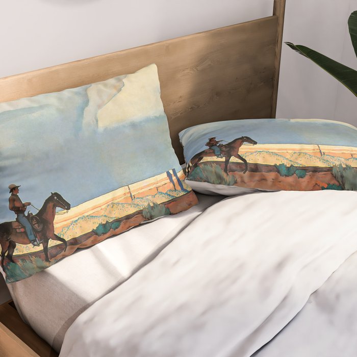 âDesert Journeyâ Western Art by Maynard Dixon Pillow Sham Gallery Image 2