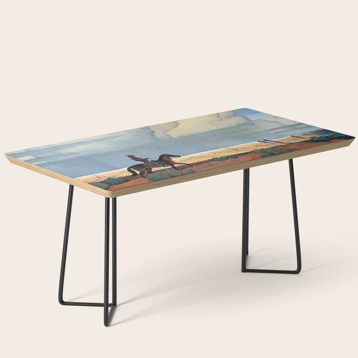 âDesert Journeyâ Western Art by Maynard Dixon Coffee Table Gallery Image 1