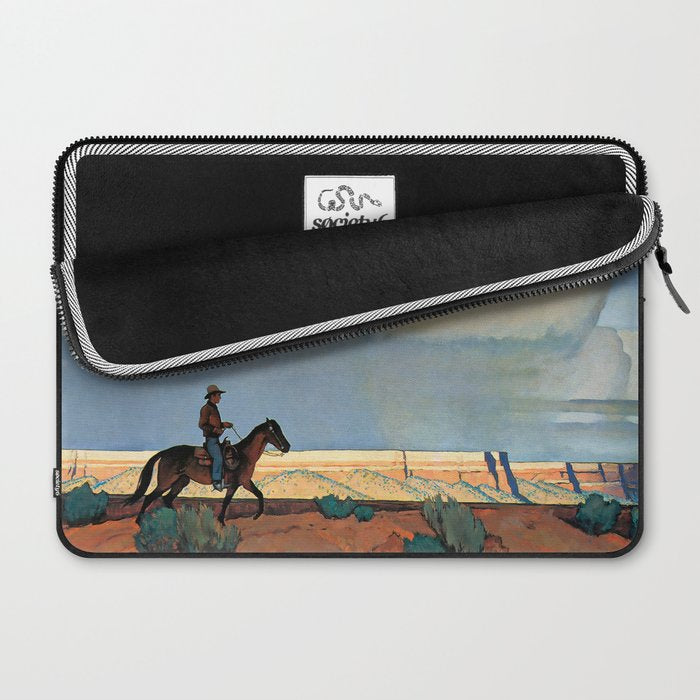 âDesert Journeyâ Western Art by Maynard Dixon Laptop Sleeve Gallery Image 2