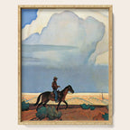 âDesert Journeyâ Western Art by Maynard Dixon Serving Tray Gallery Image 1
