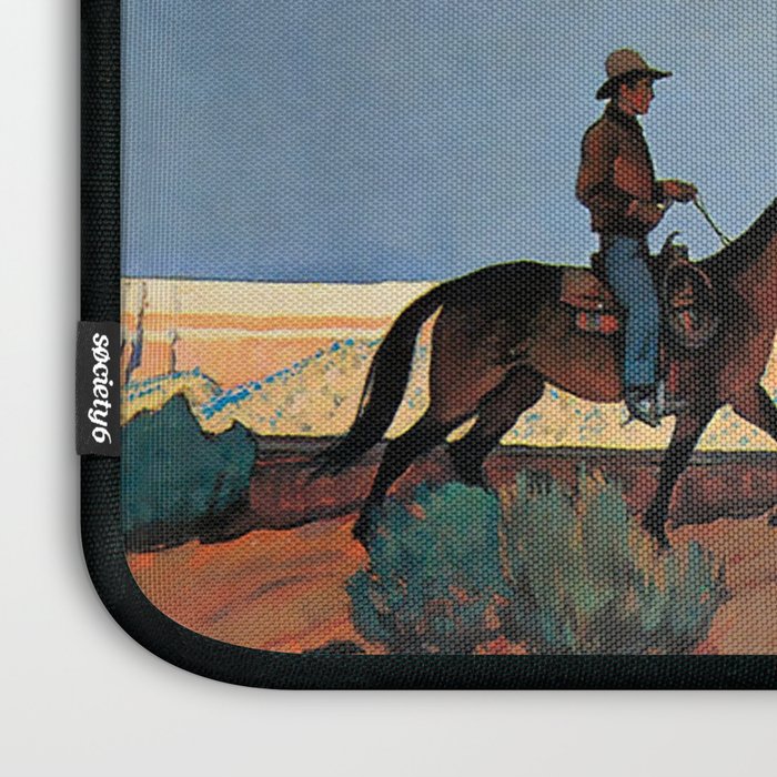 âDesert Journeyâ Western Art by Maynard Dixon Laptop Sleeve Gallery Image 3