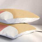 Halfmoon Colorblock - Pink Gold Pillow Sham Gallery Image 3