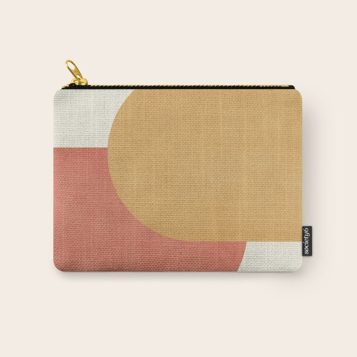 Halfmoon Colorblock - Pink Gold Carry All Pouch Gallery Image 1