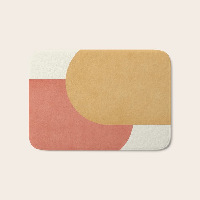 Halfmoon Colorblock - Pink Gold Bath Mat Gallery Image 1