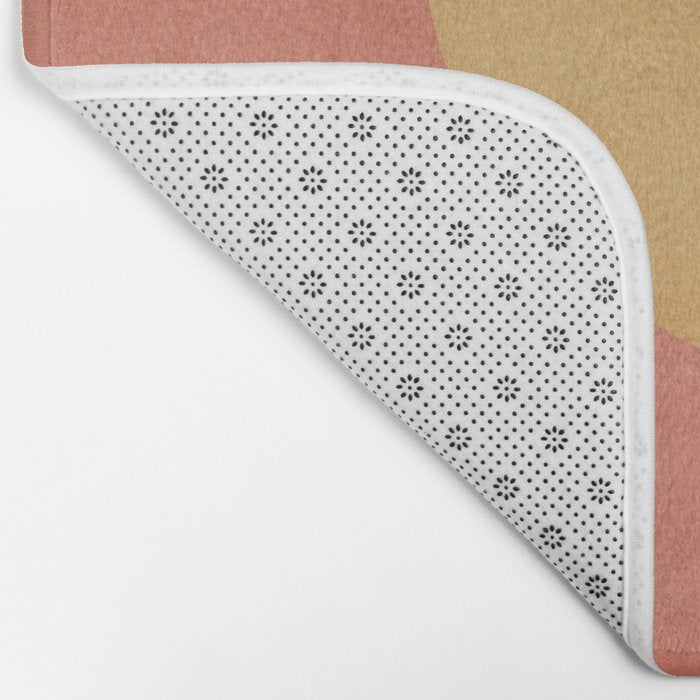 Halfmoon Colorblock - Pink Gold Bath Mat Gallery Image 2