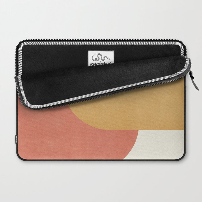 Halfmoon Colorblock - Pink Gold Laptop Sleeve Gallery Image 2