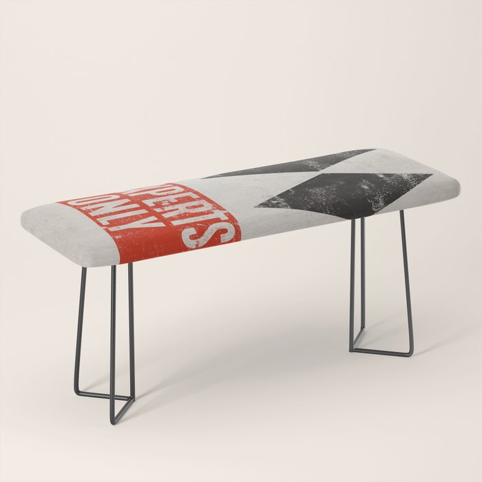 Experts Only Ski Double Black Diamond Bench Gallery Image 1