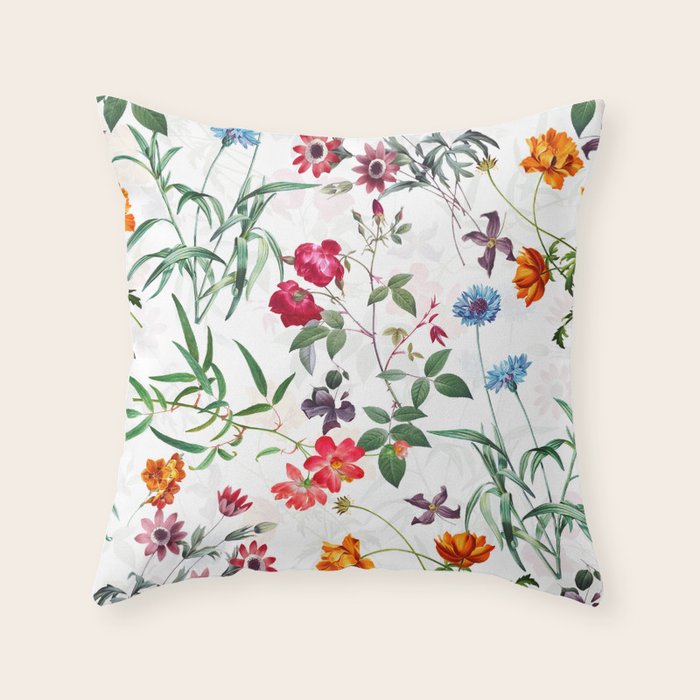 Magical Garden XVII Throw Pillow Gallery Image 1