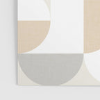 Mid-Mod Sun and Moon pattern - earthy grey blue pastels  Poster Gallery Image 3