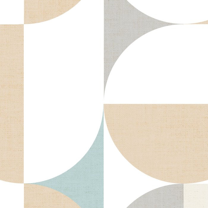 Mid-Mod Sun and Moon pattern - earthy grey blue pastels  Coffee Mug Gallery Image 2