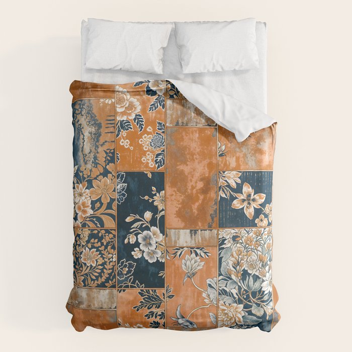 Floral Patches of Yesteryear Duvet Cover Gallery Image 1