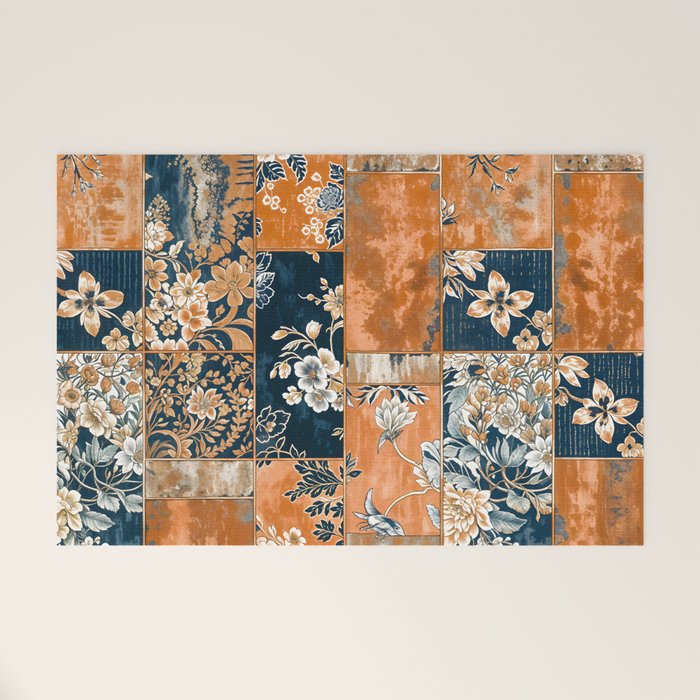Floral Patches of Yesteryear Welcome Mat Gallery Image 1