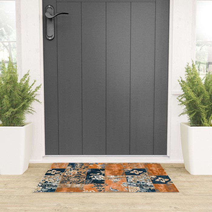 Floral Patches of Yesteryear Welcome Mat Gallery Image 3
