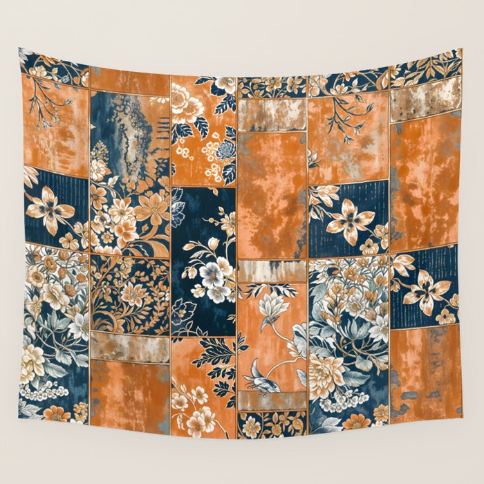 Floral Patches of Yesteryear Wall Tapestry Gallery Image 4