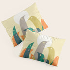 Wild birds at the beach Pillow Sham Gallery Image 3