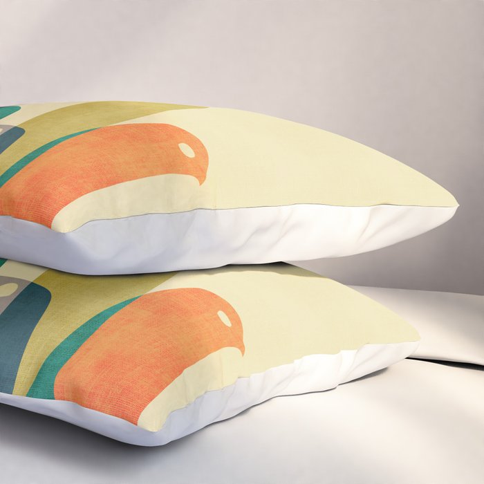 Wild birds at the beach Pillow Sham Gallery Image 3