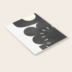 minimal black white shapes mid century Notebook Gallery Image 3