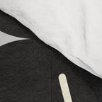 minimal black white shapes mid century Comforter Gallery Image 4