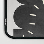 minimal black white shapes mid century Laptop Sleeve Gallery Image 3