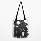 minimal black white shapes mid century Tote Bag Gallery Image 2
