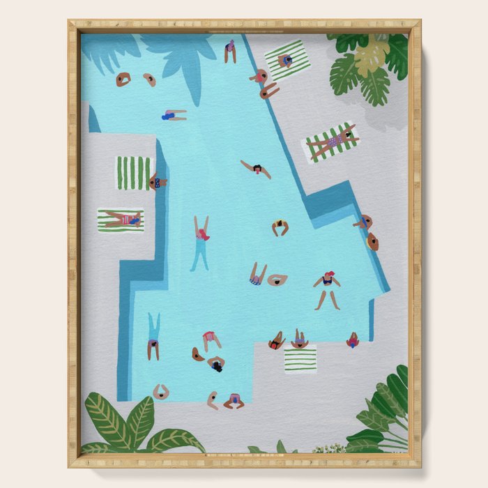 Crisp cut swim Serving Tray Gallery Image 1