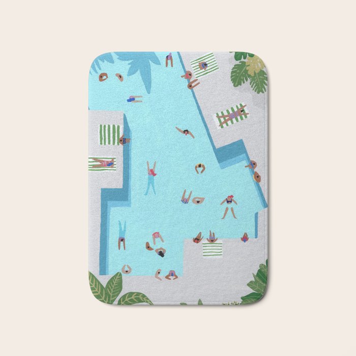 Crisp cut swim Bath Mat Gallery Image 1