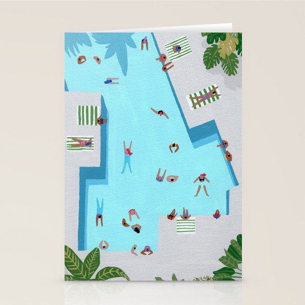 Crisp cut swim Stationery Card Gallery Image 2