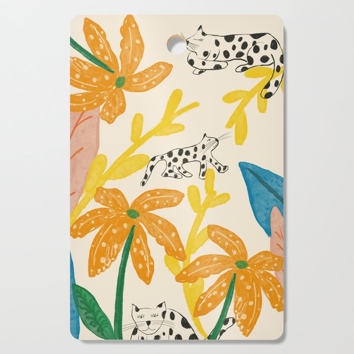 Among the Flowers Cutting Board Gallery Image 1