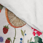 Watercolor Hand Drawn Mushroom Autumn Garden Comforter Gallery Image 4