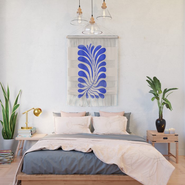 Electrik Blue Ferns: Matisse Edition Wall Hanging Gallery Image 2