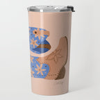 Cowgirl Boots â Blue & Peach Travel Mug Gallery Image 2