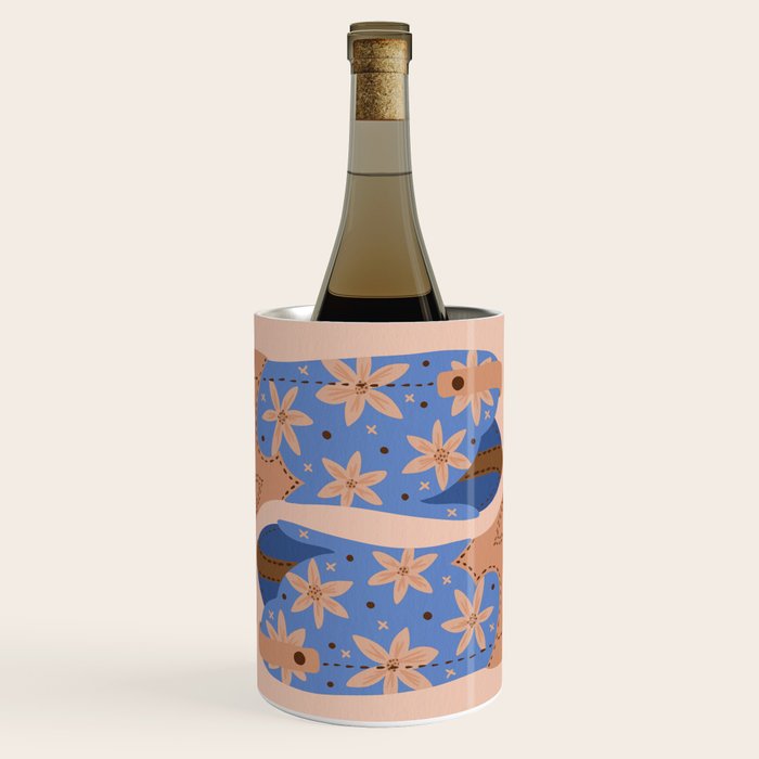 Cowgirl Boots â Blue & Peach Wine Chiller Gallery Image 1