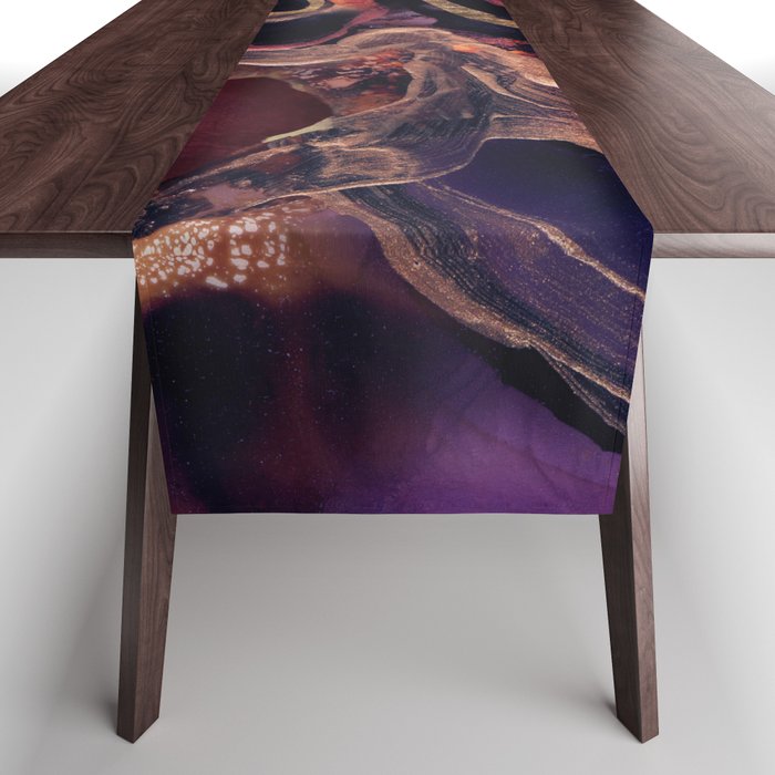 Golden River Abstract Table Runner Gallery Image 1