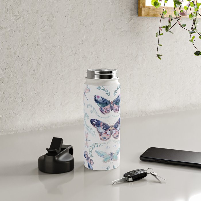 Butterflies painting Water Bottle Gallery Image 4