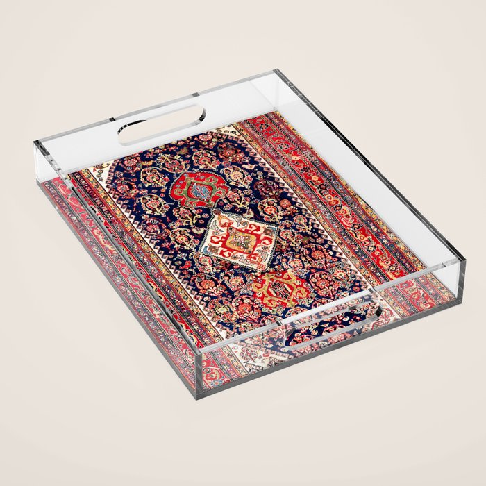 Qashqaâi Kashkuli Fars Southwest Persian Rug Acrylic Tray Gallery Image 1